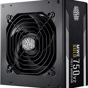 منبع تغذیه کولر مستر MWE Gold 750 - V2، توان 750 وات، 24 پین ATX، ATX، مشکی