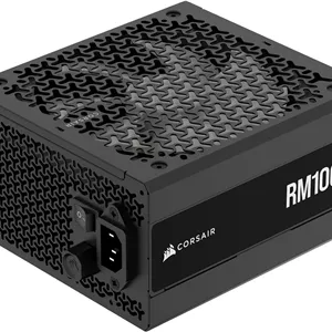 منبع تغذیه 1000 واتی کرسیر RM1000x کاملاً ماژولار، کم صدا، سازگار با ATX 3.1، پشتیبانی از PCIe 5.1، راندمان طلایی Cybenetics، کانکتور Native 12V-2x6 - مشکی