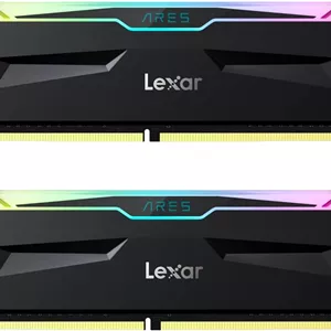 کیت رم 16 گیگابایتی Lexar ARES RGB DDR4 (دو عدد 8 گیگابایتی) 3600 مگاهرتز، حافظه دسکتاپ 288 پین U-DIMM، حافظه گیمینگ DRAM با نورپردازی LED، حافظه کامپیوتر با عملکرد بالا XMP 2.0 (مشکی) LD4BU008G-R3600GDLA …