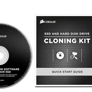 کیت ارتقاء SSD و هارد دیسک (HDD) کورسیر CSSD-UPGRADEKIT با کابل USB 3.0 برای انتقال اطلاعات، مشکی