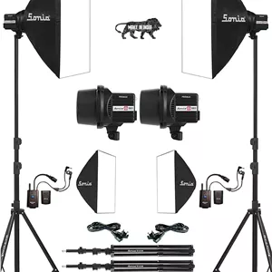 فlashe 300D 2 پکیج; 2 SoftBox 60x60 cm