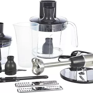 مخلوط کن دستی مولینکس | مخلوط کن میله ای Quickchef | 1000 وات | غذاساز 3 لیتریخردکن 500 میلی لیتری | 2 سال گارانتی | DD65J827