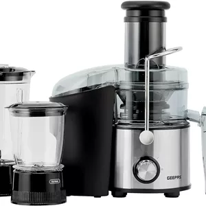 مخلوط کن و آبمیوه گیری 4 در 1 جیپاس، مشکی، GSB44016