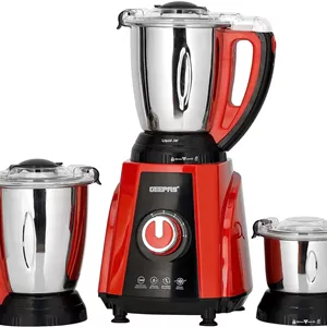 مخلوط کن آسیاب 3 در 1 جیپاس، 750 وات، تنظیمات 3 سرعته، GSB44040 | پارچ مخلوط کن و آسیاب 1.5 لیتری، پارچ چاتنی 0.5 لیتری | عملکرد پالس | آسیاب مرطوب و خشک