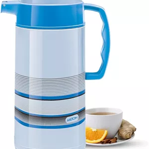 پارچ استیل دوجداره میلتون مدل Regal Tuff، 1.5 لیتر، 1 عدد، آبی | بدون BPA | مناسب برای نوشیدنی های گرم و سرد | حمل آسان | ضد نشت | چای | قهوه | آب | نوشیدنی های گرم
