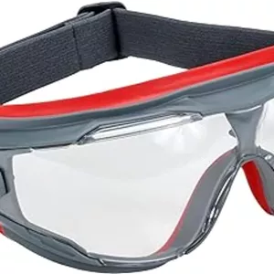 عینک محافظ NALACAL GoggleGear سری 500 مدل GG501SGAF، لنز ضد بخار شفاف، عینک ایمنی کار، محافظت از چشم برای مردان و زنان، مقاوم در برابر بخار و خراش، قابل تنظیم، مسدود کننده UV، لنز شفاف