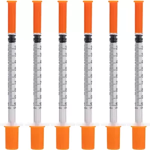 سرنگ های یکبار مصرف Knixxo U-100 1ml با گیج 30 و طول 1/2 اینچ، قطر 0.3 میلی متر، بسته بندی 100 عددی