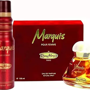 رمی مارکویس (Marquis For Women ادو پرفیوم ۱۰۰ میلی لیتراسپری بدن Marquis For Women ۱۷۵ میلی لیتر)