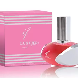 عطر زنانه خالص پرفیومز مدل IF New Luxury، حجم 100 میلی لیتر، رایحه گلی-میوه ای، تمشک، گل مریم، شکوفه پرتقال، یاس سامباک، شیر