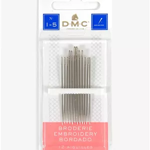 سوزن های گلدوزی دستی DMC 1765-1/5، بسته 12 عددی، سایز 1/5