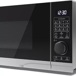 مایکروویو ترکیبی دیجیتال 28 لیتری 900 واتی شارپ مدل YC-PC284AU-S با گریل 1250 واتی، 10 سطح قدرت، حالت ECO، عملکرد یخ زدایی، چراغ LED - نقره ای