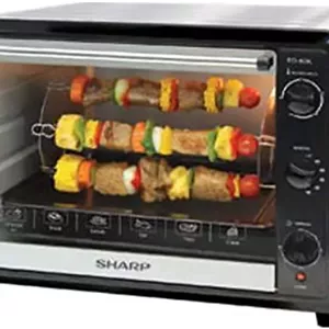 مایکروویو شارپ 2000 وات، 60 لیتری با گریل و جوجه گردان (مدل EO-60K-3)