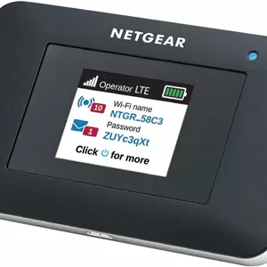 مودم روتر همراه NETGEAR مدل AC797-100NAS، سرعت دانلود 400 مگابیت بر ثانیه، اتصال تا 15 دستگاه، ایجاد WLAN در هر مکان، GSM آنلاک