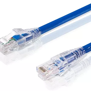 کابل پچ 0.5 متری Cat.6 UTP کیو اس اف پی تک، کابل شبکه اینترنت مسی لخت 24AWG، کابل شبکه گیگابیتی برای کامپیوتر گیمینگ، توسعه دهنده وای فای، روتر، ایکس باکس، کامپیوتر، آبی