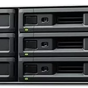 ذخیره ساز تحت شبکه 12 بی Synology با قابلیت نصب در رک، پردازنده 6 هسته ای، 8 گیگابایت رم و 1 گیگابیت اترنت