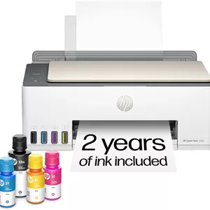 پرینتر جوهرافشان چندکاره بی سیم HP Smart Tank 5101 به همراه جوهر 2 ساله، پرینت، اسکن، کپی، مناسب برای مصارف خانگی، تانک جوهر قابل شارژ (1F3Y0A)