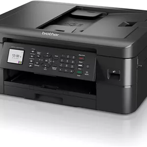 پرینتر جوهرافشان رنگی بی‌سیم چندکاره Brother MFC-J1010DW با قابلیت چاپ از دستگاه‌های موبایل و چاپ دورو، اشتراک Refresh و قابلیت Amazon Dash Replenishment (بازسازی شده ممتاز)