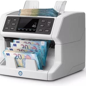 دستگاه شمارش اسکناس Safescan 2850 - شمارنده چند زبانه اسکناس برای اسکناس های مرتب شده با تشخیص اسکناس های تقلبی در 3 نقطه