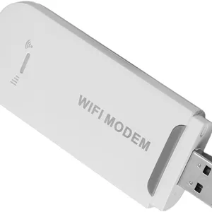 مودم وای فای USB 4G LTE، روتر همراه 4G با اسلات سیم کارت، هات اسپات موبایل جیبی، رمزگذاری وای فای WPA-WPA2، هات اسپات مسافرتی آنلاک شده پشتیبانی از 10 دستگاه