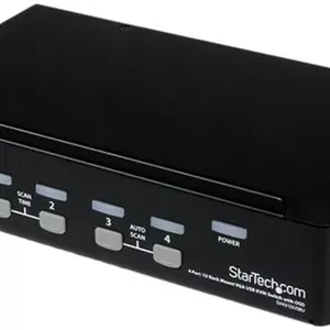 سوئیچ KVM USB چهار پورت StarTech با قابلیت نصب در رک و OSD - 1U