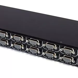 ماژول KVM شانزده پورت StarTech.com برای کنسول های LCD رک مونت با کنسول PS/2 و VGA اضافی (CAB1631HD)