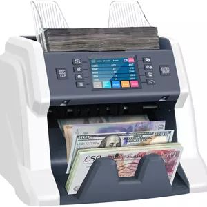 دستگاه شمارش و تشخیص اسکناس چند ارزی RIBAO TECHNOLOGY BC-55 با قابلیت تشخیص ارزهای مختلف، شمارش اسکناس های مخلوط، تشخیص اسکناس تقلبی با استفاده از سنسورهای UV/MG/IR/Image و ثبت شماره سریال