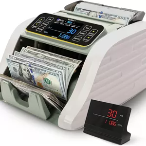 دستگاه شمارش پول مختلط KOLIBRI KBR-500 | دستگاه شمارش پول با درجه تجاری با تشخیص پیشرفته IR/UV/MG/MT/جعل، چند ارزی (دلار آمریکا، دلار کانادا، پزو مکزیک، پوند انگلیس، یورو)