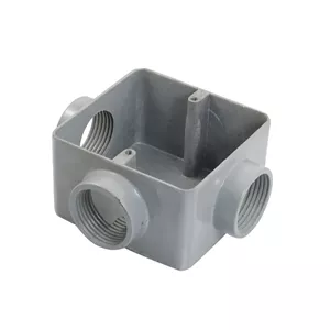 جعبه اتصال فلزی سه سوراخه توکار سیم کشی مدار Aexit G1 اینچ (ترمینال، اتصال دهنده) مناسب منزل (17ry671qf115)