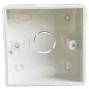 جعبه پریز روکار PVC برق MG – جعبه پشتی روکار برای نصب پایه پریز و کلید دیواری (3 X 3)