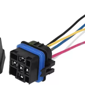 LZFuiop رله خودرویی ضد آب یکپارچه الکتریکی DC/12V 40A رله اتوماتیک و سوکت 5 پین