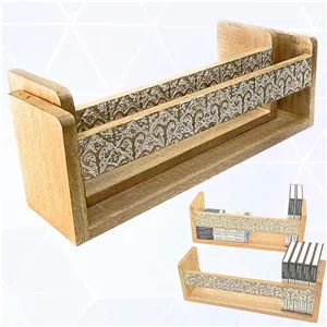 ست 2 عددی شلف دیواری Souq DESIGNS - شلف های شناور چوبی برای دکور دیوار، قفسه کتاب، قفسه نگهداری آشپزخانه، شلف دیواری برای اتاق نشیمن، اتاق خواب و سازمان دهنده خانه