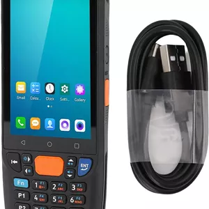 اسکنر بارکد Luocute، 2.3 گیگاهرتز 156 مگابیت بر ثانیه، صفحه نمایش لمسی 4 اینچی، 12 ساعت کار، باتری 5000 میلی آمپر ساعتی 1D 2D QR 2.4G 5GWIFI کامپیوتر موبایل PDA دستی، برای لجستیک انبار