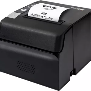 چاپگر رسید حرارتی 80 میلی‌متری اسکار OSCAR POS88C با پورت USB LAN، برش خودکار و بوق آشپزخانه، پشتیبانی از ESC-POS، رنگ مشکی