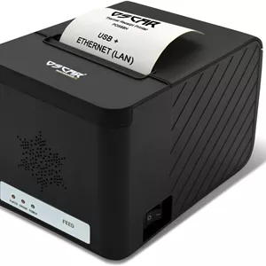چاپگر رسید حرارتی 80 میلی‌متری OSCAR POS88H با برش خودکار، USB LAN و پشتیبانی از ESC-POS (مشکی)