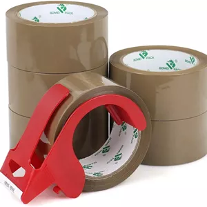 نوار چسب بسته بندی قهوه ای Valuxe عرض 2 اینچ در 50 یارد، مناسب برای حمل و نقل، دفتر و انبار، نوار چسب بسته بندی سنگین برای جعبه های بسته بندی کارتن، نوار قهوه ای برای اسباب کشی منازل و دفاتر (6 عدد)