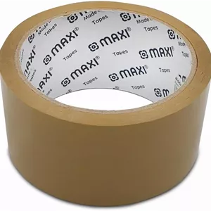 نوار چسب بسته بندی ماکسی 48 میلی متر در 50 یارد 45 میکرون قهوه ای، برای بسته بندی کارتن، حمل و نقل و چسب، MX-PT50B