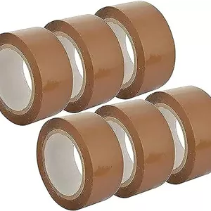 نوار بسته بندی قهوه ای MARKQ | 2 اینچ × 50 یارد نوار بسته بندی قوی و سنگین برای جعبه های بسته بندی، جعبه های اسباب کشی، کیسه های پستی بزرگ، استفاده اداری [6 رول]