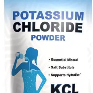 پودر کلرید پتاسیم TradeKing Source Nutrition - پشتیبانی از هیدراتاسیون و سطح مایعات، جایگزین نمک خوراکی، منبع عالی پتاسیم - مکمل KCL (227 گرم)