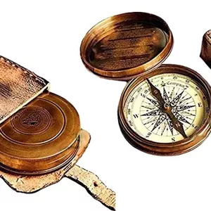 قطب نمای شعر رابرت فراست THOR INSTRUMENTS (همراه با دستگاه) 3 اینچی با کیف چرمی دست ساز رایگان