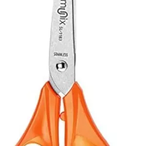 قیچی استیل 210 میلی‌متری Munix SL-1183 / 8.2 اینچ | نوک تیز با بدنه ضد ضربه | دسته‌های ارگونومیک و راحت | قیچی چند منظوره سبک وزن | نارنجی، بسته 1 عددی - رنگ ممکن است متفاوت باشد