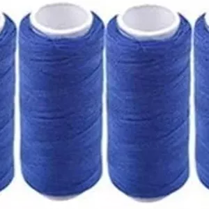 GNKJ نخ خیاطی 10 عددی/بسته نخ گلدوزی ماشین 200 یارد قرقره خانگی (رنگ: آبی رویال)