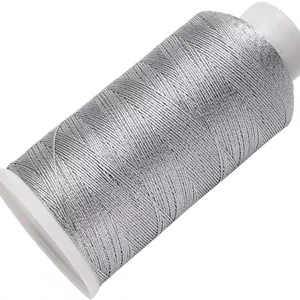 نخ گلدوزی نقره ای CABODYALS 1200M، نخ بافتنی تزئینی، نخ قرقره ای برای دستبند دوستی، نخ بخیه متقاطع، نخ فلزی سوزن دوزی، رشته برای دوخت، ساخت جواهرات هنری، آویزهای دستی، تولد