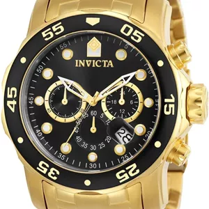 ساعت مچی مردانه اینویکتا Pro Diver Collection کرنوگراف با روکش طلای 18 عیار (مدل: 0072، 21954، 21958)