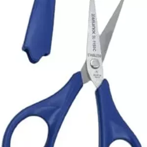 قیچی استیل 128 میلی‌متری / 5 اینچی Munix SL-1150C | نوک تیز با بدنه ضد ضربه | دسته‌های ارگونومیک و نرم برای کاربری آسان | آبی تیره، بسته 2 عددی - رنگ ممکن است متفاوت باشد