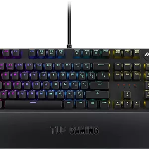 کیبورد گیمینگ ایسوس TUF K3 USB QWERTZ - طرح آلمانی - خاکستری