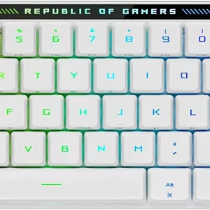 کیبورد گیمینگ بی سیم ASUS ROG Falchion RX با پروفایل پایین 65% با سوییچ های اپتیکال ROG RX با پروفایل پایین، اتصال سه حالته، پوشش محافظ، فوم میرایی سیلیکونی، پنل