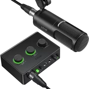 بسته تجهیزات پودکاست فیناین KS6 با میکروفون استودیویی و مایکس آویس USB