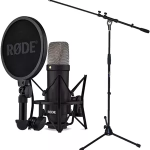 میکروفون استودیویی خازنی Rode NT1 Signature مشکیپایه میکروفون Keepdrum