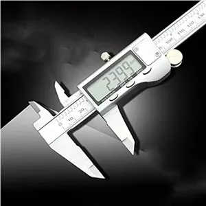 ZAIED کولیس HKFZ ابزار اندازه گیری کولیس دیجیتال استیل ضد زنگ 6 اینچ 150 میلی متر Messschieber Paquimetro ابزار اندازه گیری کولیس ورنیه (رنگ: صفحه نمایش پلاستیکی) (رنگ: صفحه نمایش فلزی)