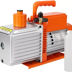 پمپ وکیوم EcoExplorer 5 CFM 1/2 HP، کیت پمپ وکیوم اتوماتیک AC، موتور تمام مسی، کاربر پسند، برای R12، R22، R134a، R410a، R502 برای تهویه مطبوع خودرو و گاز زدایی رزین